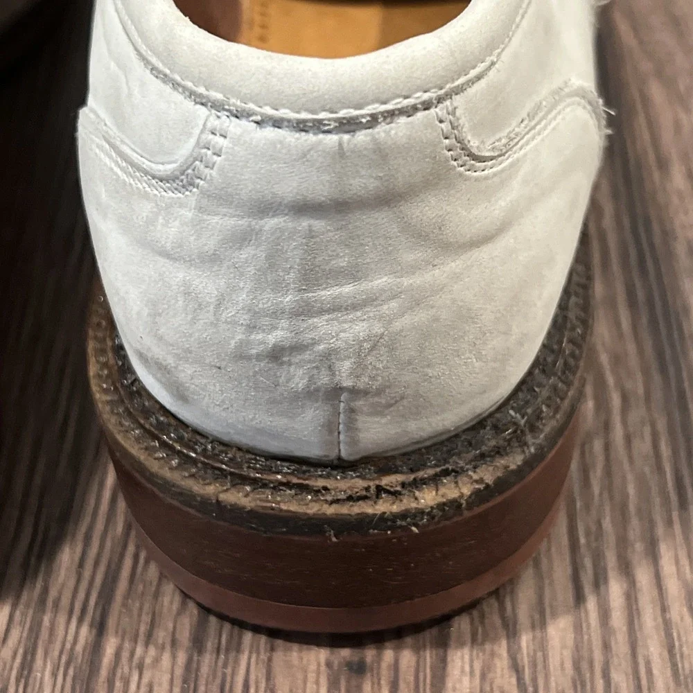 Johnston Murphy Made In Italy Men's Penny Loafers Shoes Ivory Casual Size 7M